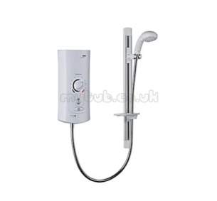 Mira Showers -  Mira Advance 9.8 Kw White Chrome Plated