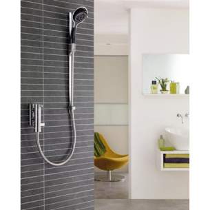 Mira Showers -  Mira 360i Showerhead Black/chrome