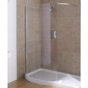 Mira Flight Shower Trays -  Mira Sfe Walk-in Low Tray 1700 X 700 Left Hand Wh