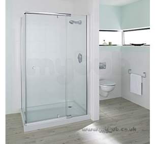 Mira Flight Sfe Enclosures -  Mira Flight Sfe 1200mm Pivot Door Cl/sl