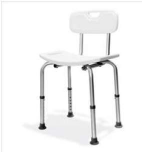 Akw Medicare Products -  Alum Freest Plus Ing Shower Seat Plus Back Sprt