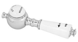 A and J Gummers Showers -  Sirrus Antique Control Lever Assembly Chrome White Ceramic Sk1500 8acp