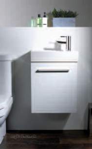 Roper Rhodes Furniture -  Kobe Wall Unit 450 Inc Basin White
