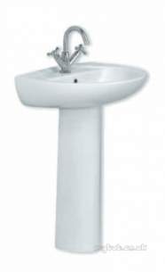 Eastbrook Sanitary Ware -  27.0341 Kompact 550mm Basin One Tap Hole White