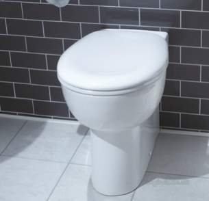 Lecico Sanitaryware -  Back To Wall Raised Pan For Docm Pack Wh