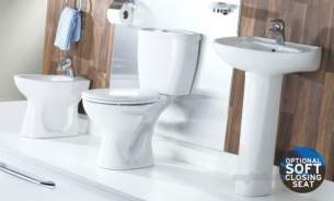 Lecico Sanitaryware -  Atlas 55cm/laguna Semi Pedestal White