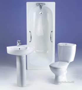 Lecico Sanitaryware -  Stwhaslux Atlas Luxury Seat Cc Pan Wh