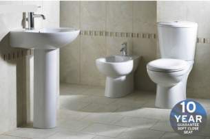 Lecico Sanitaryware -  Laguna Pre Installed Cistern Push Buttn Wh