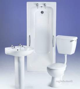 Lecico Sanitaryware -  Low Level Bath Pack And 1500cm Steel Bath