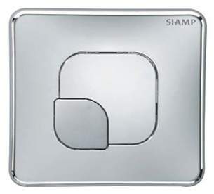 Siamp Cisterns and Flush Valves -  Siamp 31181410 Chrome Lemon Dual Flush Plate Mechanical Actuation