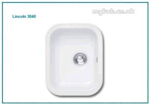 Astracast Sinks And Accessories -  Lincoln 3040 Main Bowl Undermount Wh