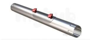 Lindab Rainwater -  Rodding Access Pipe 87mm X X 1m Aluzinc