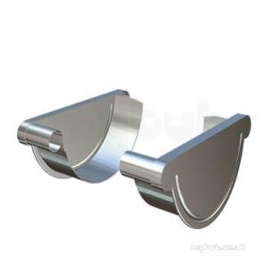 Lindab Rainwater -  H/r Right Hand Stopend 190mm Coated