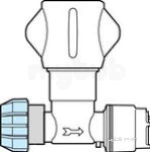 Polypipe Polyplumb Polyfit -  22mm X 15mm Polyfit Stopcock White 5