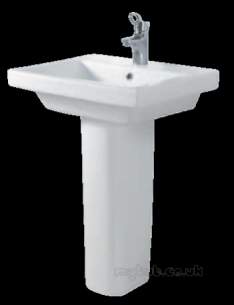 Eastbrook Sanitary Ware -  56.0011 Linea Basin 560mm One Tap Hole White