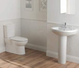 Eastbrook Sanitary Ware -  60.0005 Lisbon Basin 600mm One Tap Hole White