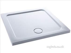 Kohler Daryl Shower Trays -  Kohler Daryl 800 Square Wht Tray And Gold Waste