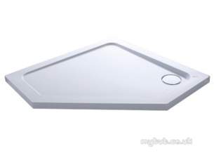 Kohler Daryl Shower Trays -  Kohler Daryl 1000 Pentagon Wht Tray And Wht Waste