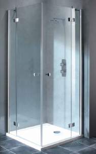 Showerlux Classic Enclosures -  Classic Hinged Door 500mm Corner Entry