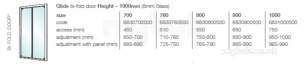 Showerlux Glide Enclosures -  Showerlux Glide Bifold Door 760 Slv/clr