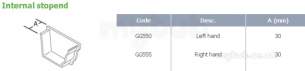 Marley Alutec -  No46 Ogee Stopend Int R/h Plain Gg555