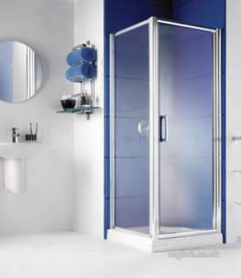 Manhattan Shower Enclosures -  Manhattan M3-800mm Hinged Door Sl/cl