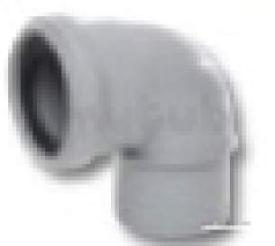 Polypipe Building Products Sundries -  Push Fit Bend 50mm 91 1/4deg Man8g