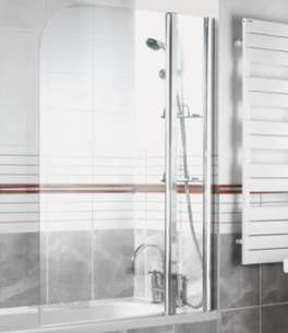 Manhattan Shower Enclosures -  Manhattan M3 Extended Radius Bath Screen