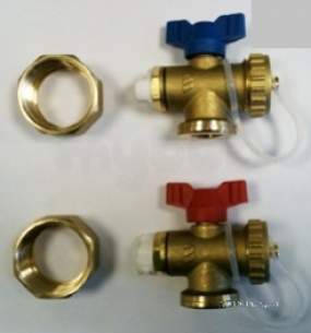 Underfloor Heating Manifolds and Ancillaries -  Polypipe Manifold End Set Pair Pb127es