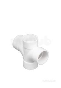 Marley Soil and Waste -  40mm X 88.5deg Cross Tee Kxt21-w