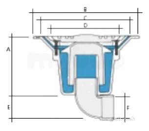Marley Alutec Drains -  40mm Horizontal Shower Outlet S/f Df215