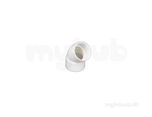 Marley Soil and Waste -  21.5mm X 45deg Overflow Bend Ob45