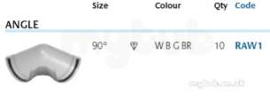 Marley Non Contract Rw Soil and Waste -  Marley 150mm X 90 Degree Angle Raw1-b