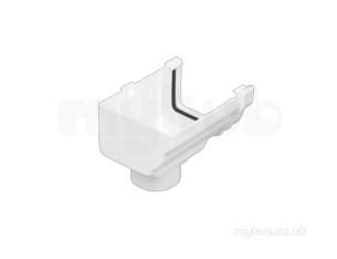 Marley Rainwater -  New Classic Stopend Outlet Left Hand Rco51-b
