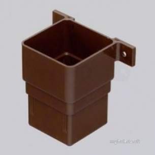 Marley Rainwater -  65mm Square Pipe Socket Plus Fix Lugs Rle1-b