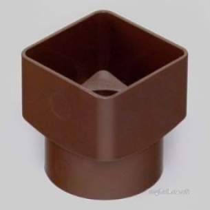 Marley Rainwater -  65mm Sq To 68mm Rd Drain Adaptor Rle2-br