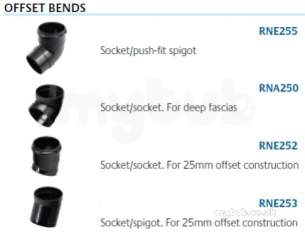 Marley Rainwater -  68mm X 20deg Offset End Socket Rne252-br