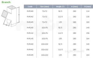 Marley Alutec -  102mm X 76mm Branch 112.5deg Rvr142