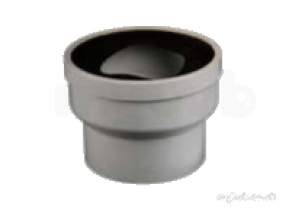 Marley Soil and Waste -  110mm H/outlet Wc Connector 14deg Sg40-w