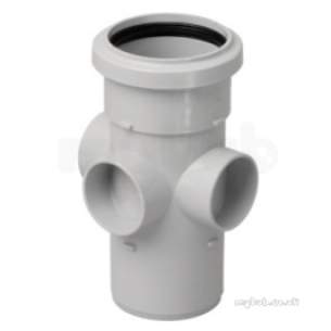 Marley Soil and Waste -  82.4mm 3boss R/s Sckt/spigot Pipe Sw30-b