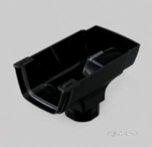 Marley Rainwater -  Flowline Stopend Outlet 65mm Sq Rof11-w