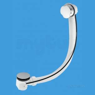 Mcalpine Waste traps overflow -  1.5 Inch X70mm Popup Bath Waste Plus Br/of Pub-cpx