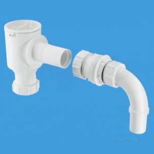 Mcalpine Waste traps overflow -  1.5 Inch Complete Tank Overflow Conn R45e