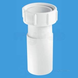 Mcalpine Waste traps overflow -  1.25 Inch X 7 Inch Surefit Extension Piece S22l