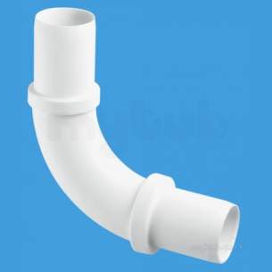 Mcalpine Waste traps overflow -  1.25 Inch X 90 Degree Pushfit Bend S4a