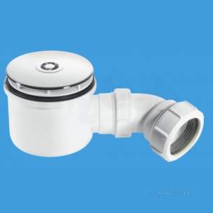 Mcalpine Waste traps overflow -  Shower Trap 90mm X 50mm Chrome Plated St90cp10-hp