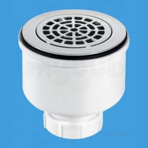Mcalpine Waste traps overflow -  Shower Trap 90mm X 50mm V/o Chrome Plated St90cpb-p-v