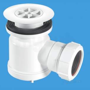 Mcalpine Waste traps overflow -  1.5 Inch X19mm Seal Shower Trap Plus Waste Stw5-r-wh