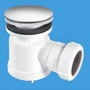 Mcalpine Waste traps overflow -  1.5 Inch X 3/4 Inch Seal Shower Trap Plus Waste Stw7-m-cp