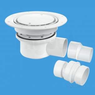 Mcalpine Waste traps overflow -  Shower Gully Plus Wh Abs Cover Plate Tsg52wh